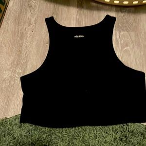 Large Wild Fable cribbed tank top, black.